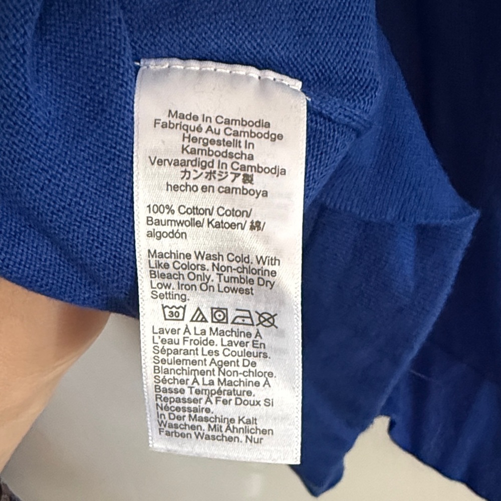 J. Crew Factory Blue Crew Neck Sweater - Picture 6 of 7